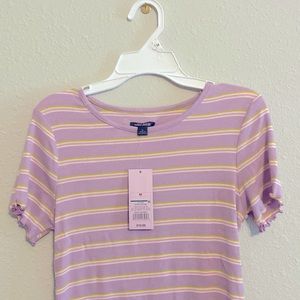 Light purp and green stripped wild fable shirt. Size medium. Never worn.